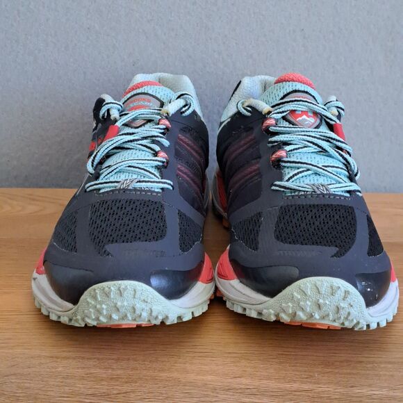 Brooks Women's 9.5 Cascadia 11 Trail Running Shoes Gray Blue Red Silver - Picture 2 of 14